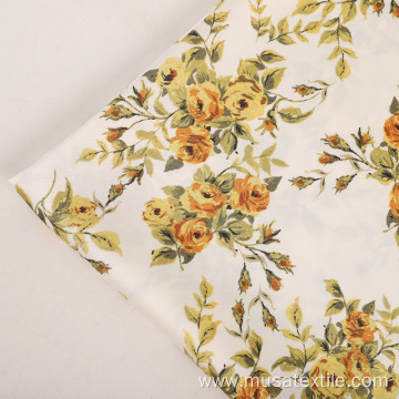 Flower Design Heavy Silk Satin Chiffon Print Fabric